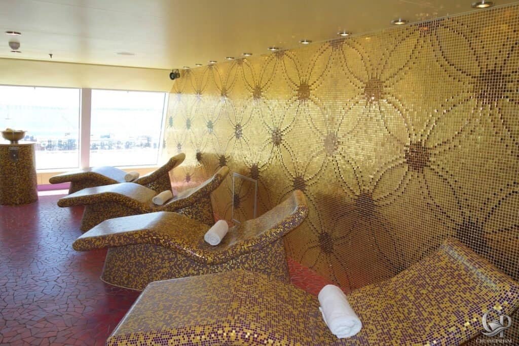Carnival Breeze Spa Warm Loungers 