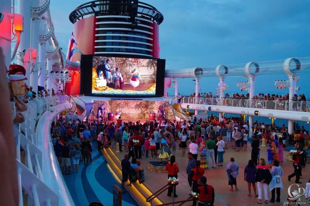 Kids party aboard Disney Dream Cruise ship