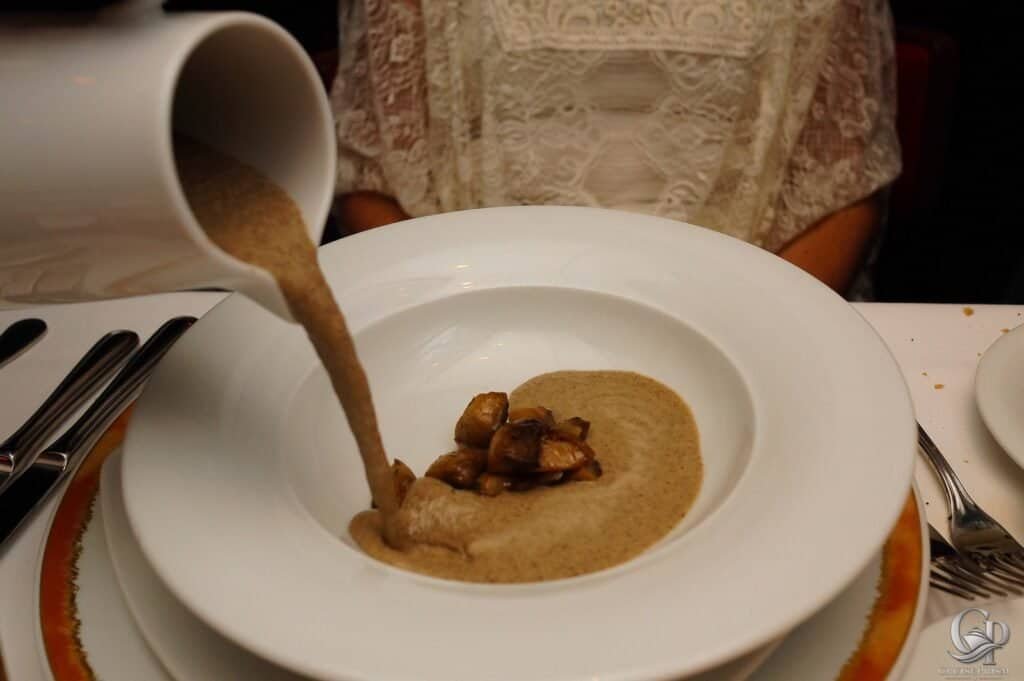 Norwegian Breakaway mushroom soup