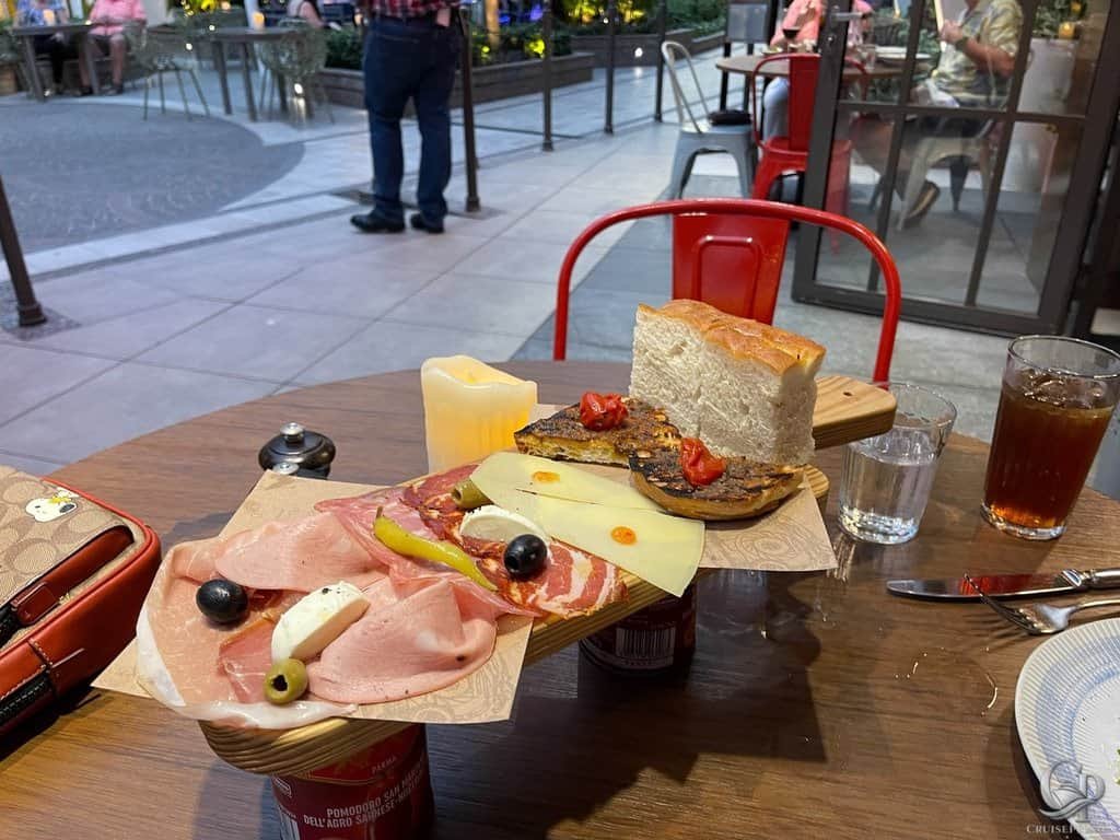 Symphony of the Seas Giovanni's cheese and cured meat board