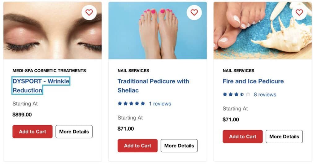 Carnival cruise line spa prices for Carnival Celebration