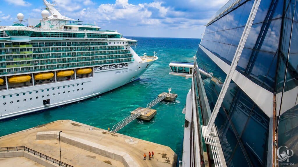 Liberty of the Seas docking at Falmouth Jamaica