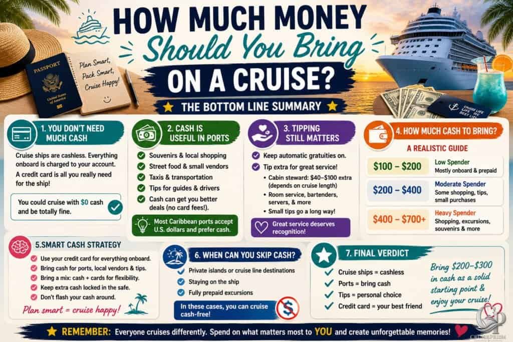 Cruise budgeting tips for saving money on your cruise vacation.