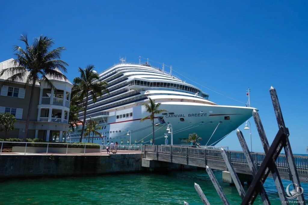 Carnival Breeze docked in Key West