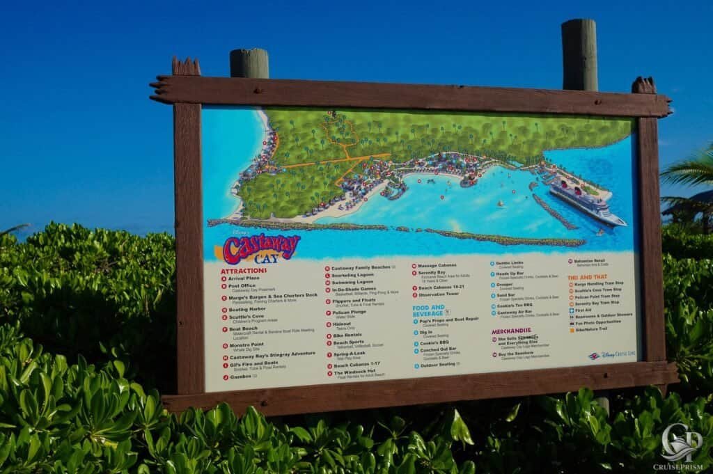 Castaway Cay Map
