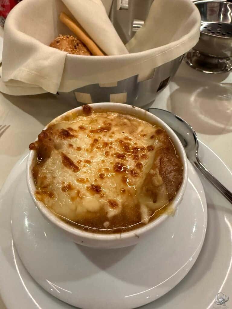 MSC Seaside French Onions Soup in the Main dining room