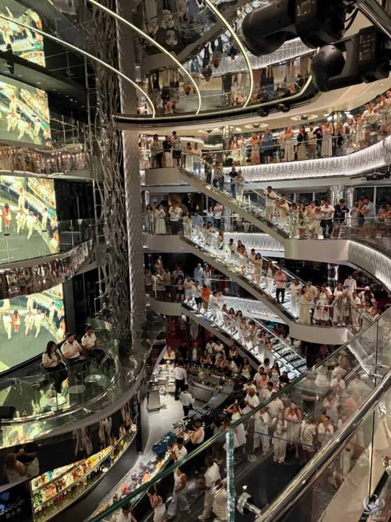 MSC Seaside Multilevel Atrium White Party