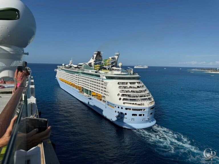 Ship departing