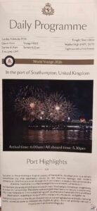 Cunard Queen Anne World Voyage Embarkation Day
