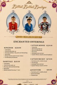 Disney Cruise Line Bibbidi Bobbidi Boutique Prices & Guide