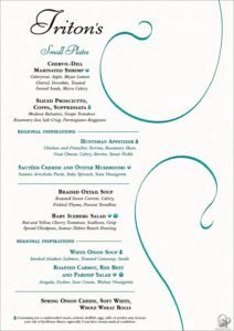 Disney Cruise Line Menus: Tiana’s Place, Animator’s Palate, Triton’s, Palo & Breakfast Menus