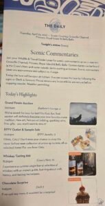 Holland America Noordam Daily Program: Alaska & Great Bear Rainforest Cruise Guide
