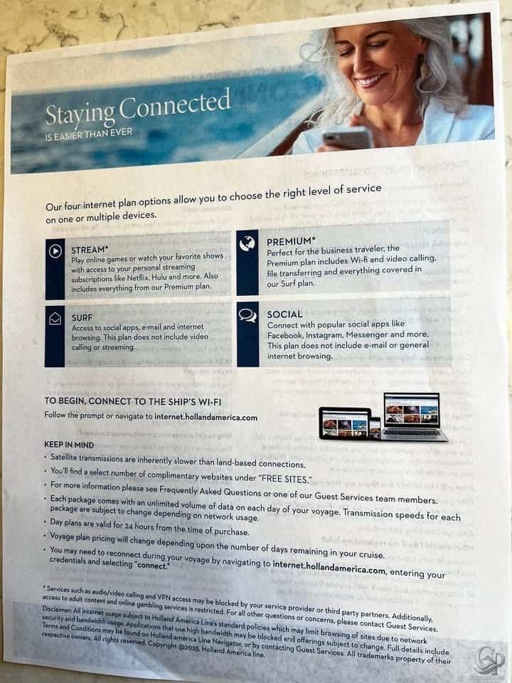 Holland America WiFi Guide: Internet Packages, Prices & Is It Worth It?