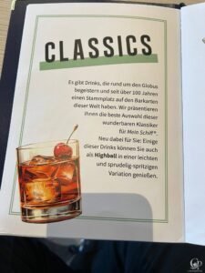 Mein Schiff Barkarte  – Die aktuelle Getränkekarte mit Cocktails, Highballs & alkoholfreien Drinks