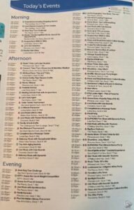 Star Princess Princess Patter: Daily Activities, Events & Entertainment Schedule