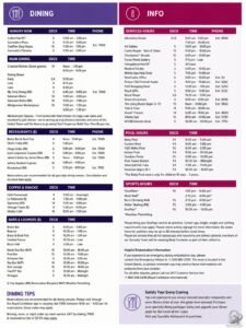 Anthem of the Seas Dining Hours and Venue Information