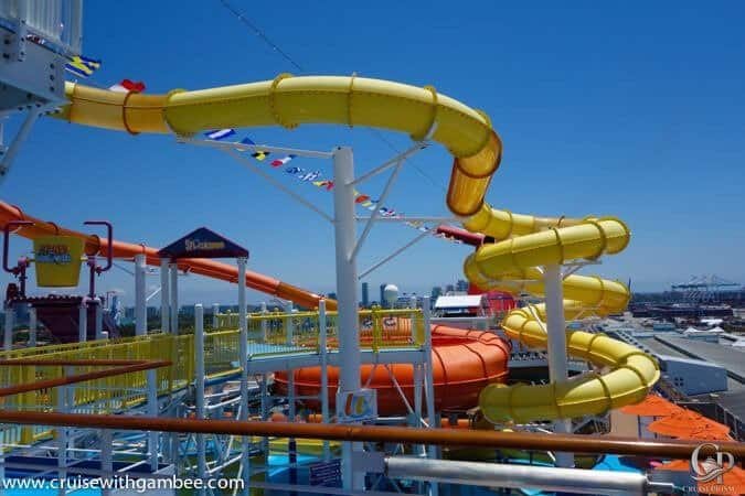 Carnival Breeze Water Slides
