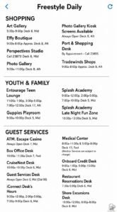 Norwegian Escape Freestyle Dailies 2026: Sea Day Activities, Hours & Entertainment