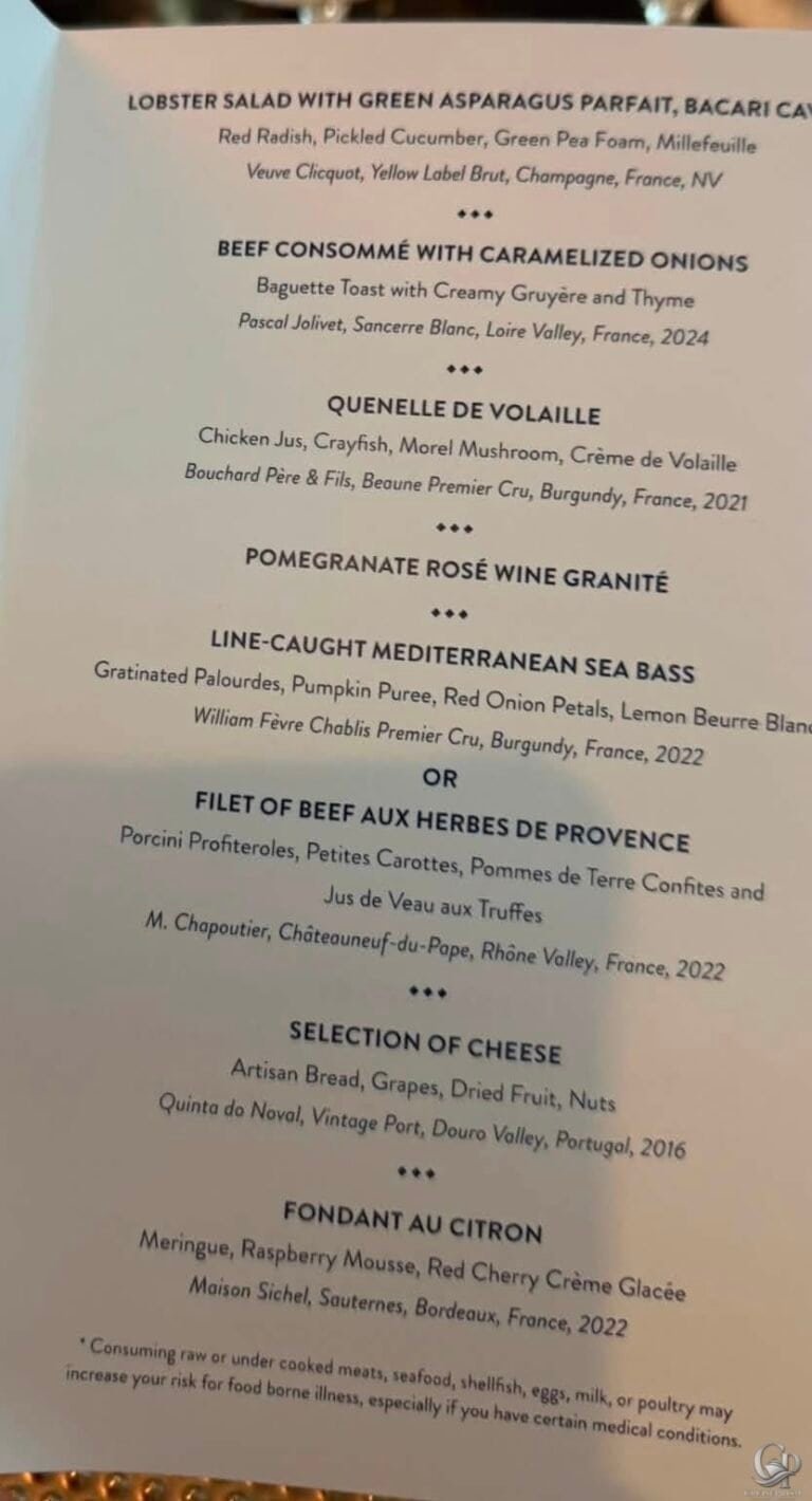 Azamara Pursuit Chef’s Table French Menu: What’s Served at This Specialty Dinner