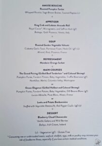 Azamara Quest Special Dinner Menu: A Look at This Multi-Course Dining Experience