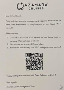 Azamara PressReader: How to Read Newspapers and Magazines Free Onboard