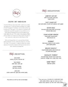 Carnival Chef’s Table Menu: What the Degustation Experience Includes