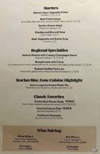 Celestyal Cruises Dining Menu Guide