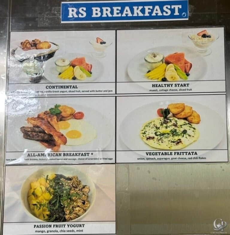 Holland America Room Service Breakfast Menu Guide