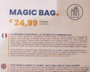 Lavanderia Costa Crociere: Prezzi, Magic Bag e Come Funziona