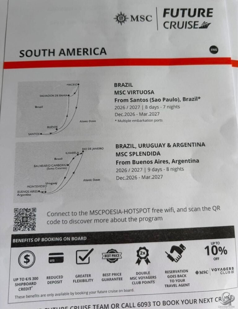 MSC South America Cruises: Virtuosa & Splendida Itineraries