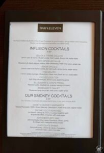 Marella Discovery 2 Bar Eleven Drinks Menu