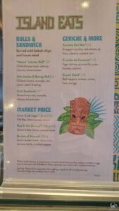 Margaritaville at Sea Island Eats Menu