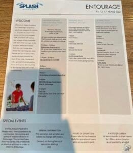 Norwegian Epic Entourage Teen Club Schedule and Activities
