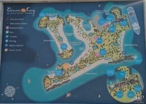 Ocean Cay MSC Marine Reserve Map & Island Guide