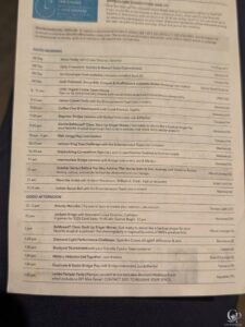 Oceania Allura Daily Program: What to Expect on Your First Sea Day