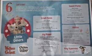 P&O Arvia 6th Street Diner Children’s Menu