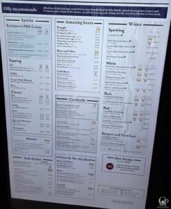 P&O Cruises Drinks Menu & Prices