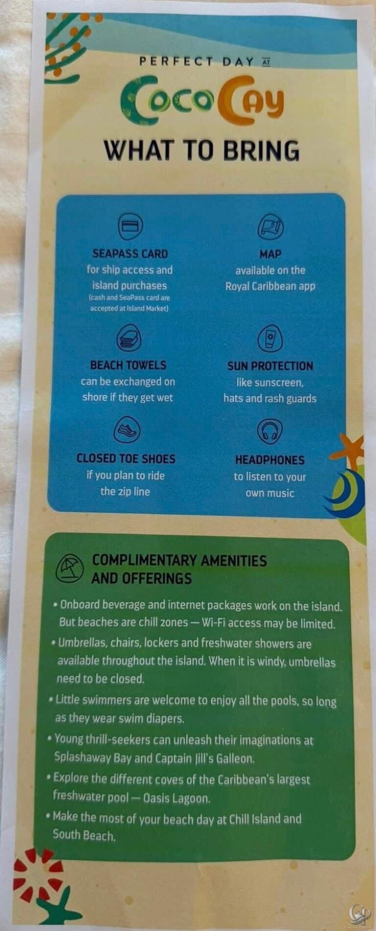 Perfect Day at CocoCay: What to Bring, Food Hours & Attraction Tips