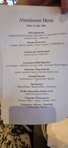 Phoenix Reisen Abendessen Menüs – Gala- und Tagesmenüs auf Flusskreuzfahrten