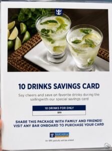Royal Caribbean 10 Drinks Savings Card: Price & Details
