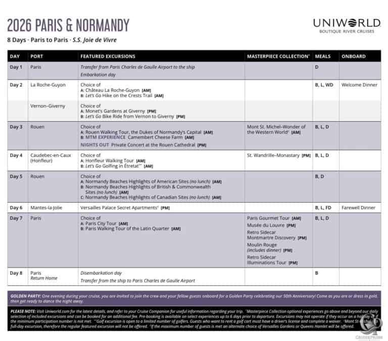 Uniworld Golden Party: What to Expect on a 2026 River Cruise