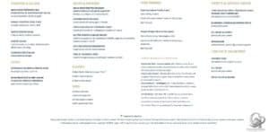 Windstar Cruises Menus: Main Dining, Specialty Restaurants, Room Service & Breakfast