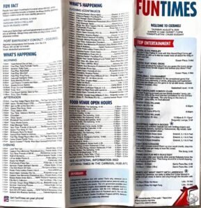 Carnival Dream FunTimes: Western Caribbean Daily Programs