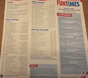 Carnival Freedom FunTimes Daily Programs