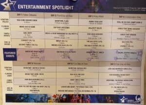 Carnival Liberty Entertainment Schedule