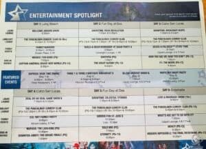 Carnival Panorama Entertainment Schedule