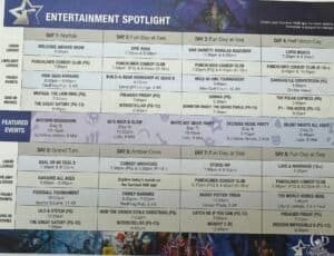 Carnival Sunshine Entertainment Schedule