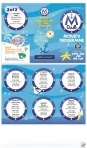 Marella Discovery 2 Kids Club Guide and Activities