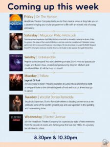 P&O Cruises Azura Theatre Entertainment Schedule