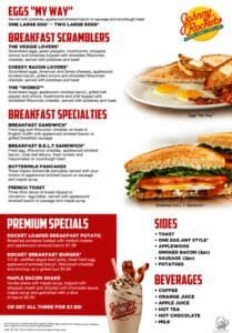 Royal Caribbean Johnny Rockets Breakfast Menu